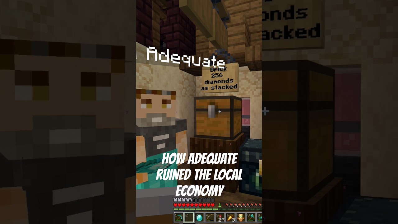 How to ruin the server economy #minecraft #minecraftbedrock #trulybedrock