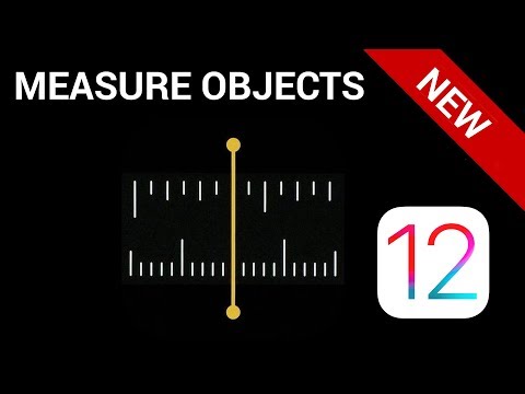 Measure is a new app introduced with iOS 12. Using AR, real-life objects can be measured through the. 