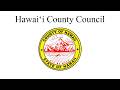 Hawaiʻi County Council May 20th 2026 