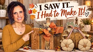 Pinterest Made Me Do It! 😂 | Rustic Fall DIYs