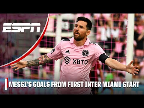Messi doubles up for 2 goals in first half of starting debut with Inter Miami 🔥👀