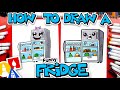 How To Draw A Funny Cartoon Fridge