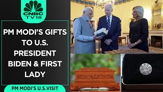 PM Modi U.S Visit | Sandalwood Box, Green Diamond: Modi's Gift To Biden, US First Lady | CNBC TV18