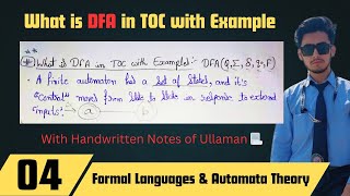 What is DFA in TOC? | Deterministic Finite Automaton Explained in Hindi | DFA vs NFA