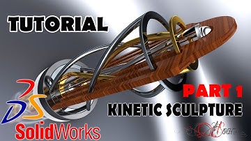Solidwork tutorial Visualize tutorial Kinetic Sculpture PART 1