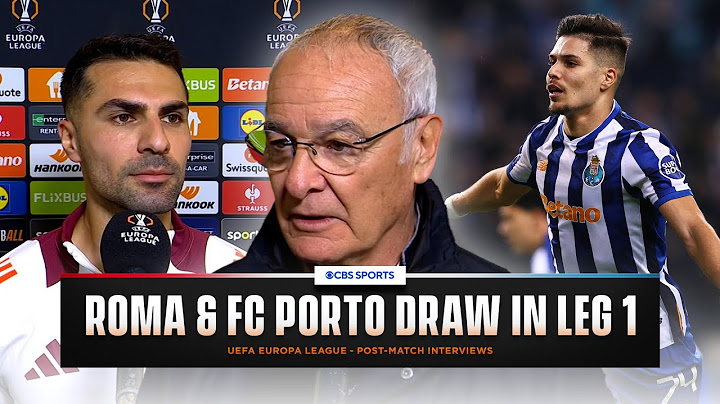 “THAT’S FOOTBALL” Roma manager Claudio Ranieri speaks on decision leading to FC Porto goal 🗣️