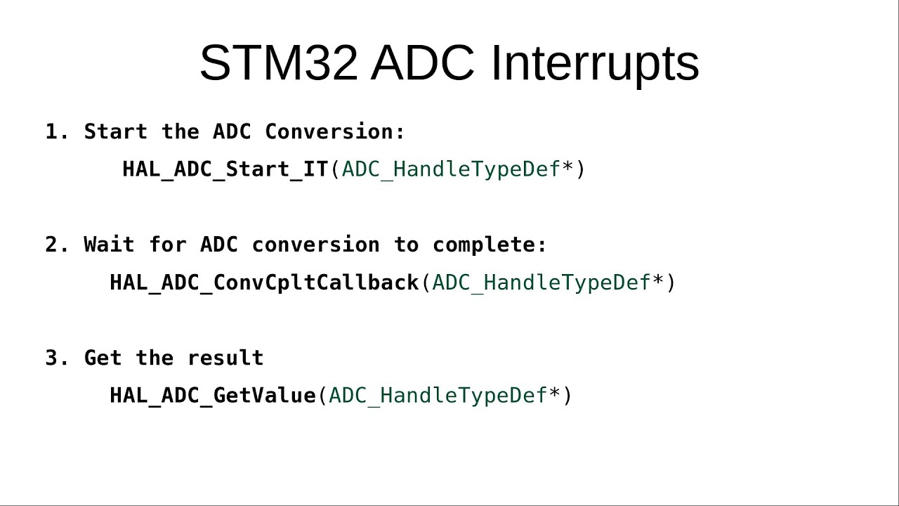 Stm32 Hal Adc Convcpltcallback