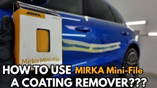 Car Detailing-Repair Deep Scratches and use MIRKA Mini-File tool
