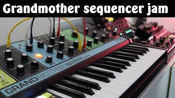 Grandmother sequencer jam - with Bassline DB-01, Digitakt and Zen Delay