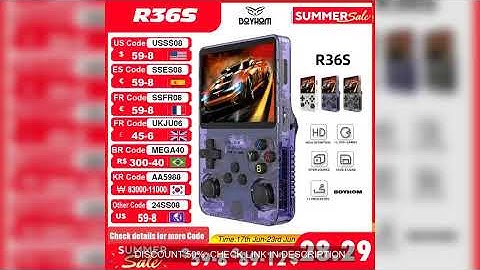 Open Source R36S Retro Handheld Video Game Console Linux System 3.5 Inch IPS Screen Portable Pocket