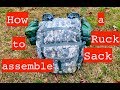 Army Rucksack Assembly (How to assemble a rucksack)