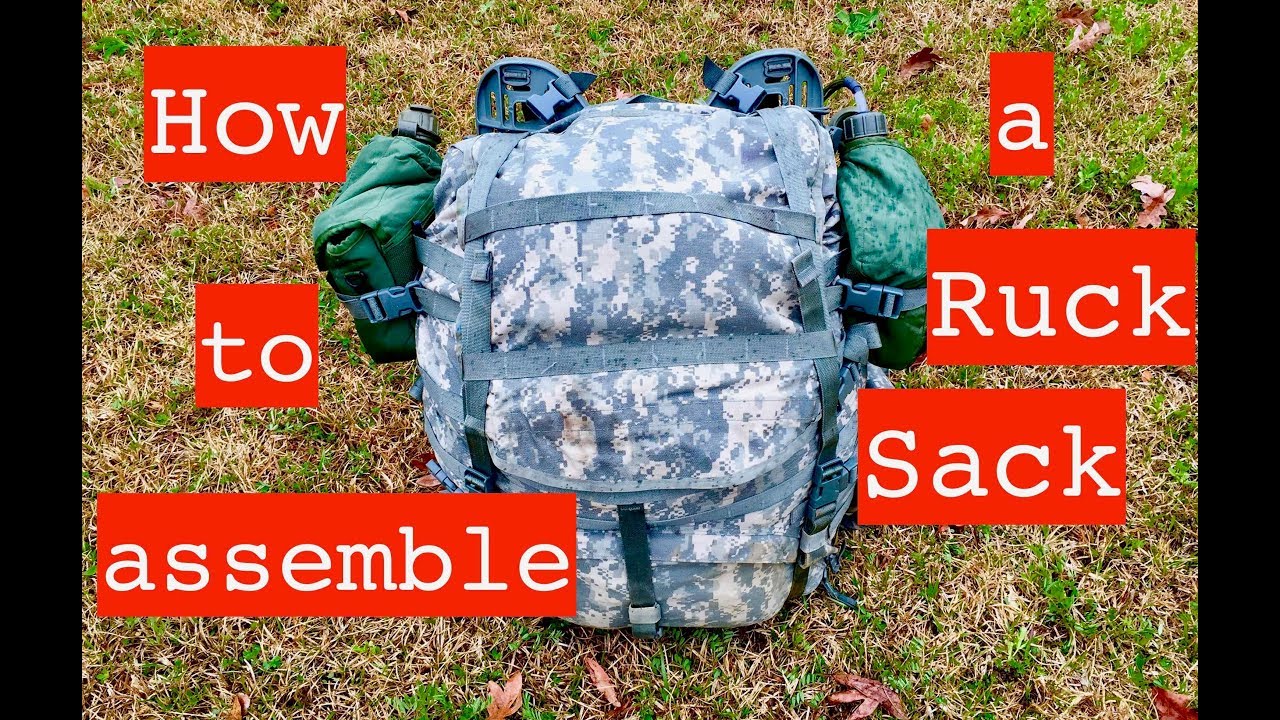 Army Rucksack Assembly How To Assemble A Rucksack Youtube