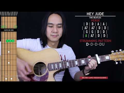 Hey Jude Guitar Cover Acoustic - The Beatles 🎸 |Tabs + Chords|