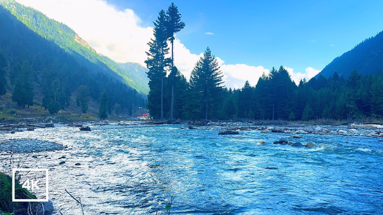 4K River Sounds for Deep Sleep 🌿| Natural Flowing Water (No Music, Nature Ambience)