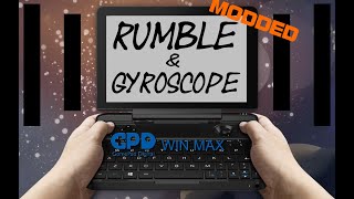Rumble and Gyro Mod for GPD Win Max using a Joy-Con Demo and Setup