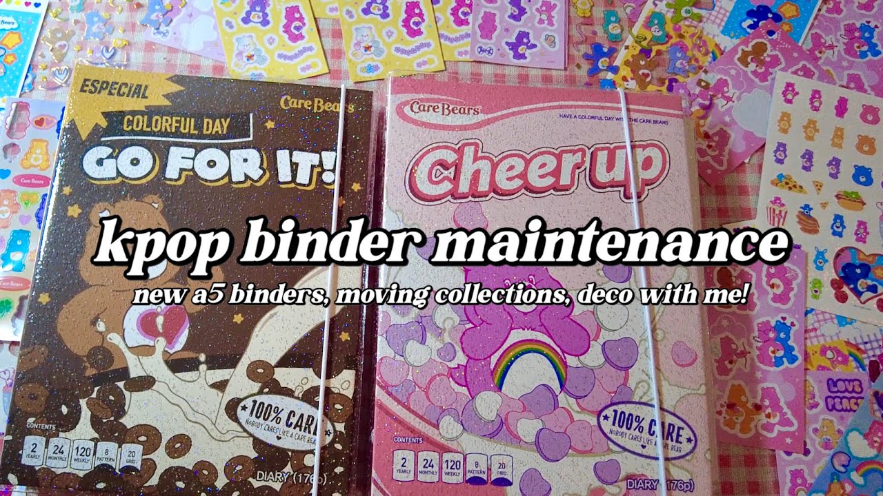 kpop photocard binder maintenance! ✿ reorganizing photocards, swapping binders, deco with me!