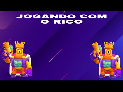 Jogando Com O Rico Brawl Stars Youtube