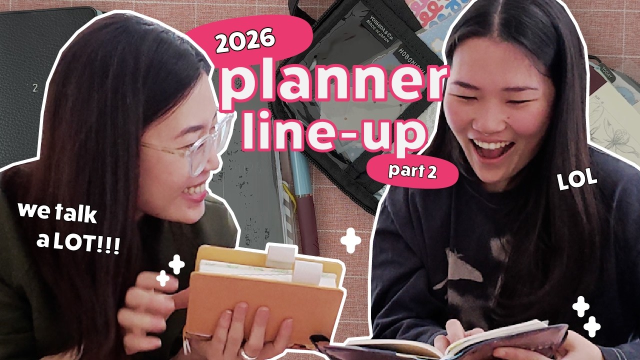 Планирование на 2026 год от Мэй и Мин, часть 2! Мой ежедневник и блокнот на этот год.