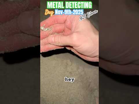 ع ثر على قرط فضي حقيقي على الشاطئ كشف المعادن اكتشافات نادرة شورتات