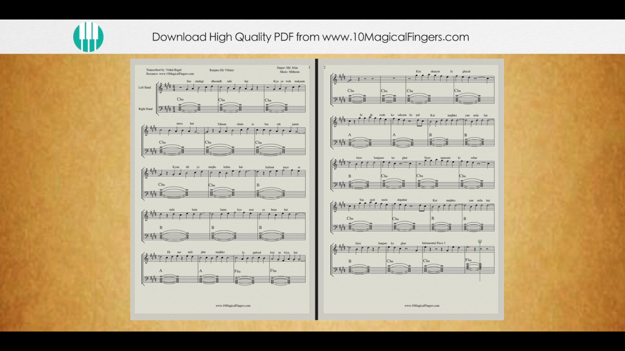 musical staff pdf