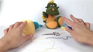 Динозавр крючком. Мастер класс. Crochet dino, crochet toys. (1 Урок. Голова, тело) Динозавр крючком. Мастер класс. Crochet dino, crochet toys. (1 Урок. Голова, тело)