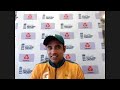 Abid Ali speaks with media after Pakistan end rain-truncated day one on 126 for 5