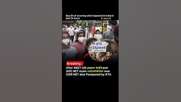 After NEET-UG paper le@kand UGC NET exam cancellation now CSIR NET also Postponed by NTA