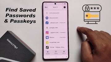 How to Find Saved Passwords & Passkeys On Samsung Galaxy Z Flip 7 & 7 FE
