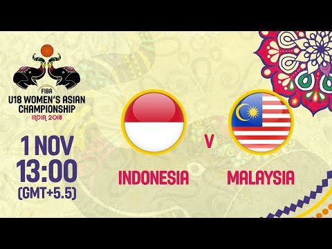 LIVE 🔴 - Indonesia v Malaysia - FIBA U18 Women's Asian Championship 2018