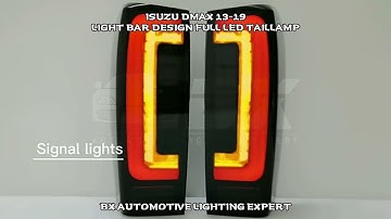 Isuzu Dmax 13-19 🚗 | Light Bar Design Full Led Taillamp