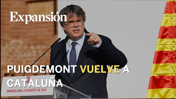 Puigdemont reaparece en Cataluña un hora antes de la investidura de Salvador Illa