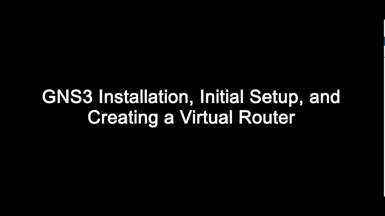 GNS3 VM Installation and Setup with VMware - Creating Virtual Cisco ...