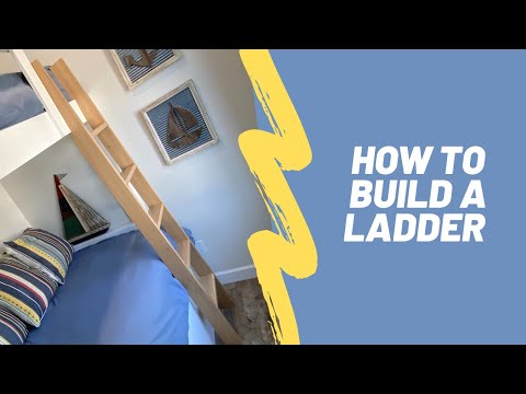 How to build bunk bed ladder - YouTube