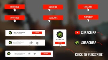 YouTube Subscribe Button, Like, Click Bell & Notification - After Effects Template