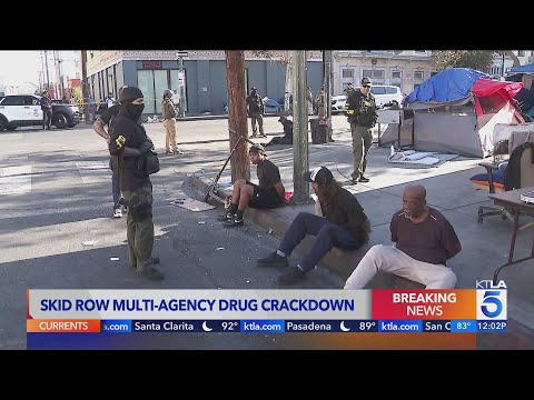 Drug crackdown on Skid Row leads to multiple arrests