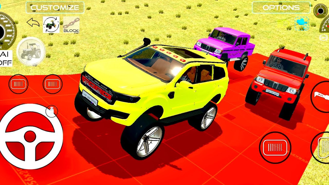 Drive Food Endeavour, and Fortuner 4x4 off-roading gameplay 2026 #scorpio #thar #gaming #games 