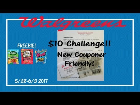 Weekly Walgreens$10 Challenge 5/28-6/3 2017  Printable coupons only deal!!
