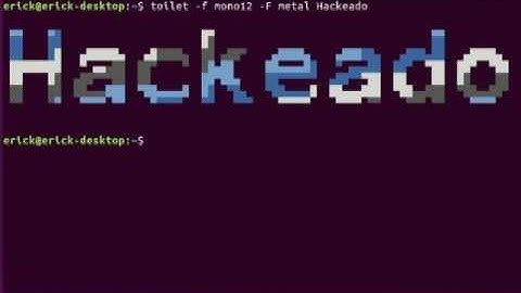 8.-Comandos curiosos en la terminal de Gnu/Linux - toilet
