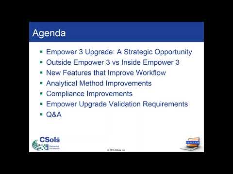 Getting the Most from your Waters Empower 3 Upgrade