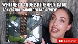 whitney large butterfly camo convertible shoulder bag