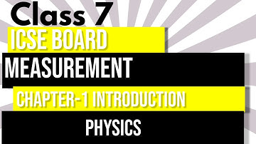 "Measurement Made Easy! ICSE Class 7 Physics Ch1- Area, Volume,Density and Speed"|Introduction|Part1