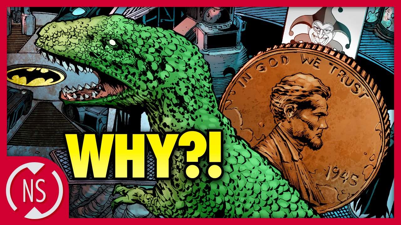 Why Does BATMAN Have a Giant Penny and Dinosaur in the Batcave? || Comic  Misconceptions || NerdSync - YouTube