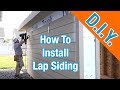 Install LP Smartside Siding On A Shed: How To Build A Shed ep 17