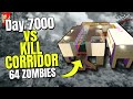 Day 7000 HORDE! | vs TRASH Kill Corridor base w/ 64 concurrent zombies! | 7 Days To Die @Vedui42