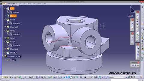 How to create a mechanical part using CATIA Part Design 47