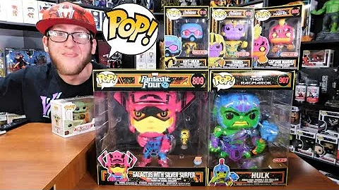 Marvel Black light funko pops