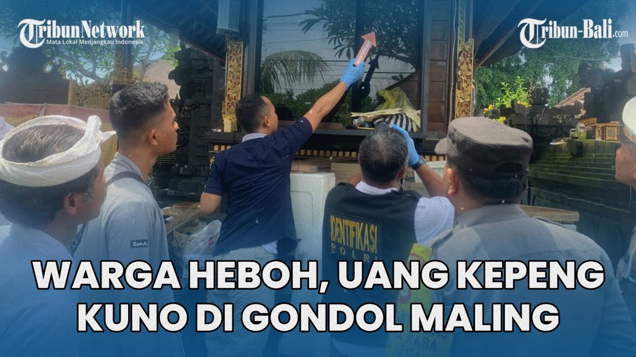 Warga Tabanan Bali Heboh, Ceniga Berisi Uang Kepeng Kuno di Pura Desa Kaba-kaba di Gondol Maling