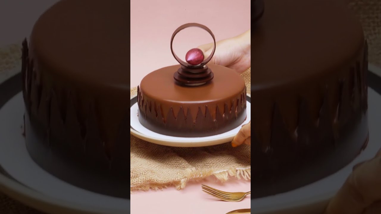 Ganache Chocolate Cake Decorating - YouTube