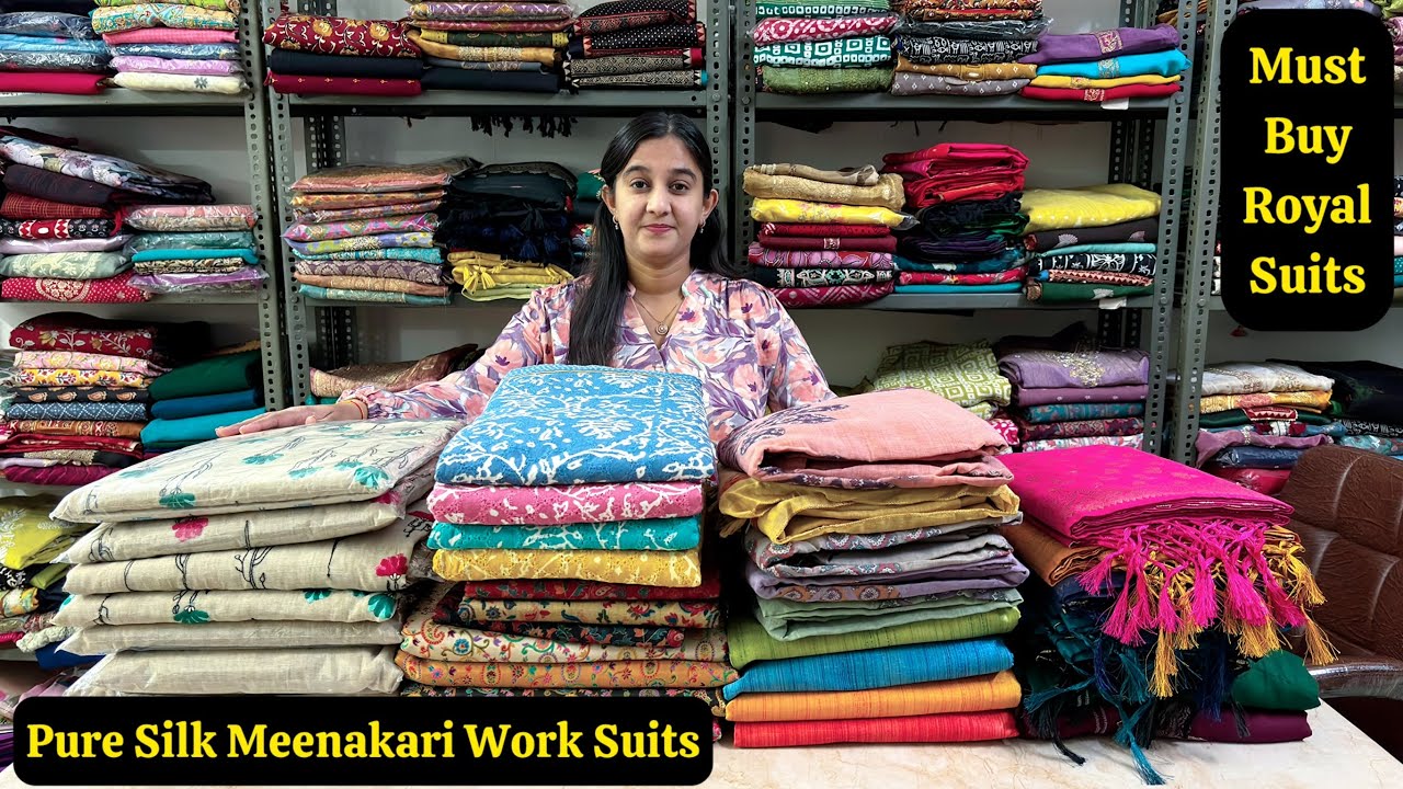 Kalamkari suits🌹Pure silk suits🌹Brocade banarsi suits🌹Moga silk suits🌹Kashmiri kani suits🌹