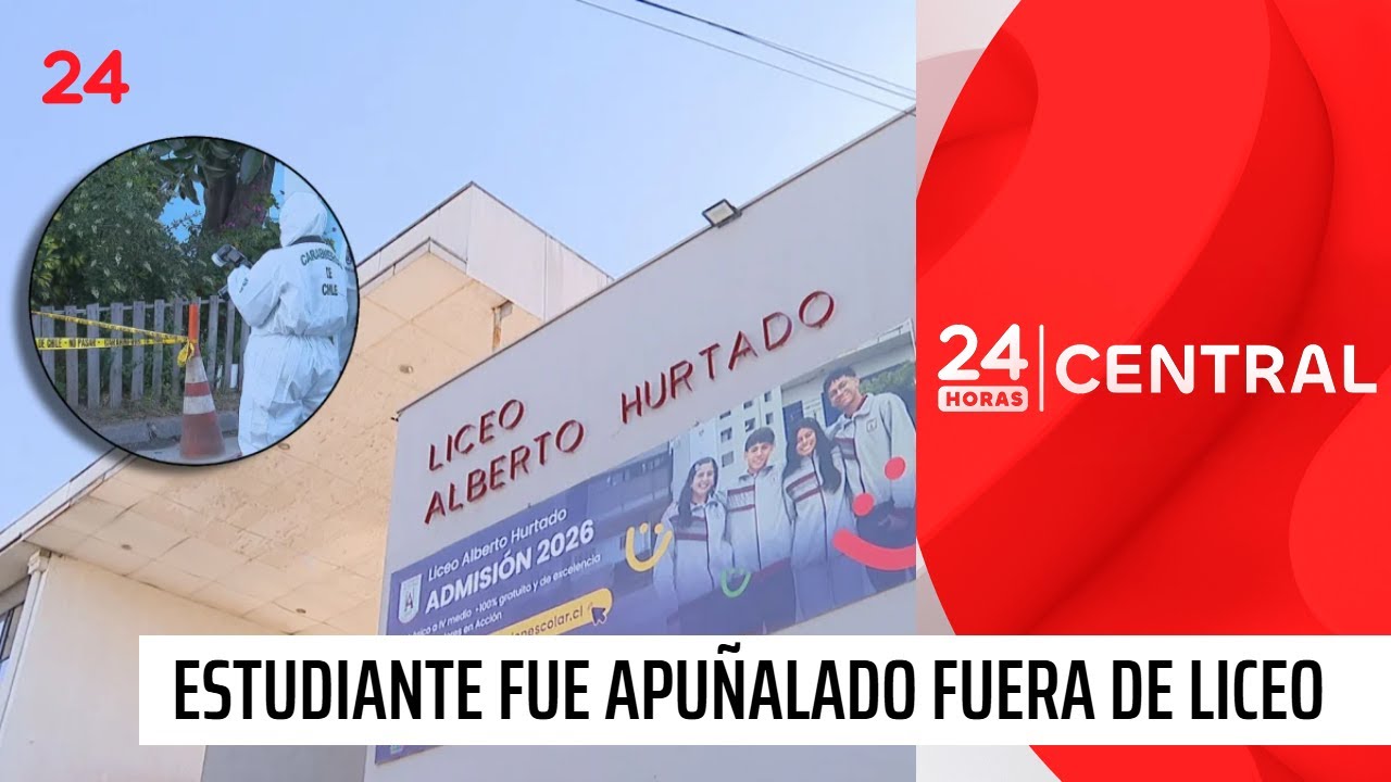 Estudiante apuñalado afuera de su liceo: está grave